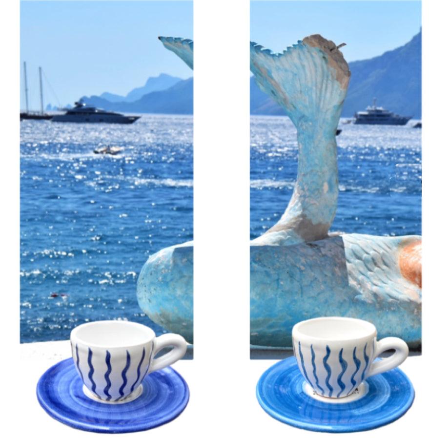 Tazzine da caffè fatte a mano design - Ceramica Vietri sul Mare – Costiera  Caffè & Design